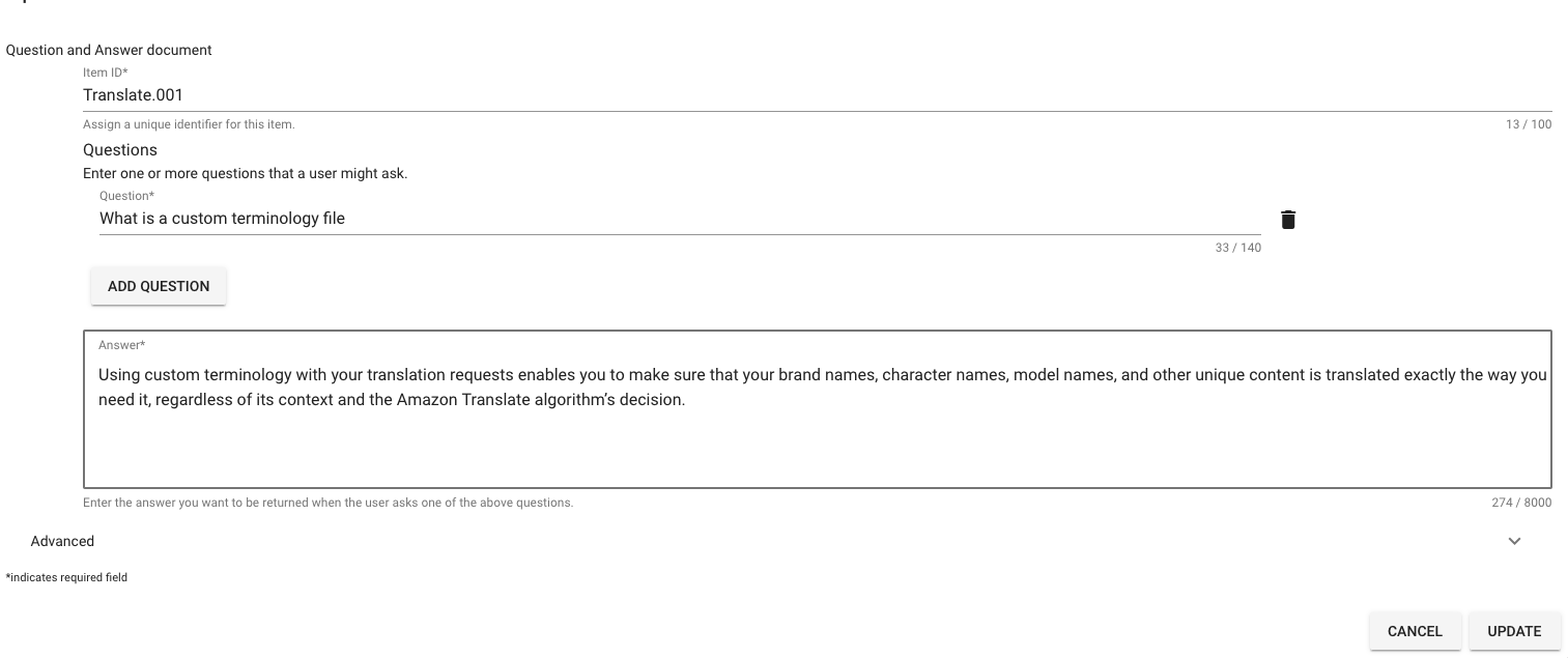 Translation Question